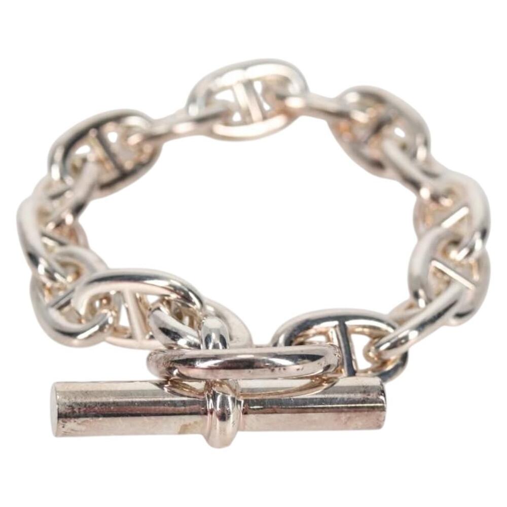 Hermes Chaine D'ancre MM Bracelet Ag925 14 Links Silver